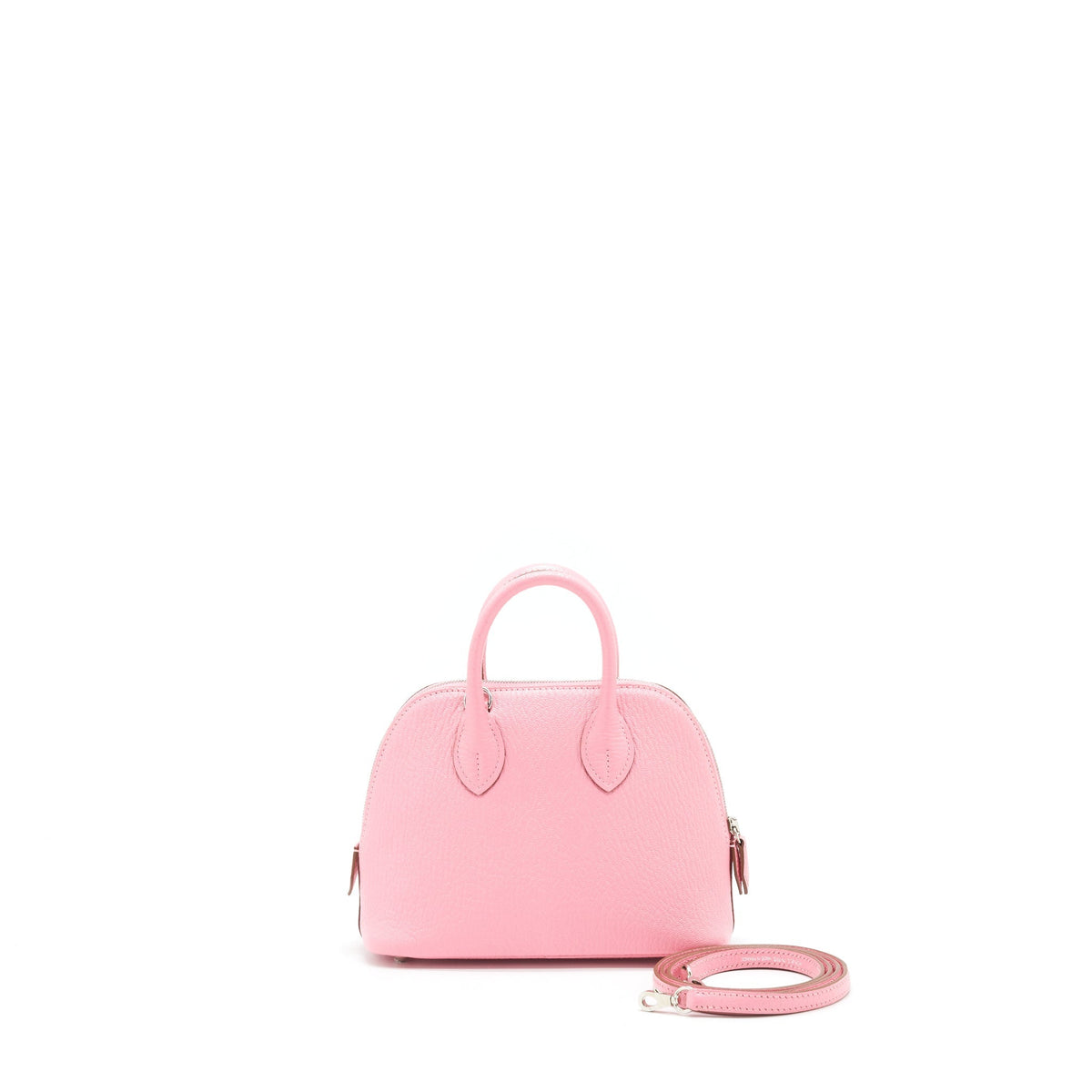 HERMES MINI BOLIDE CHÈVRE MYSORE ROSE CONFETTI SHW