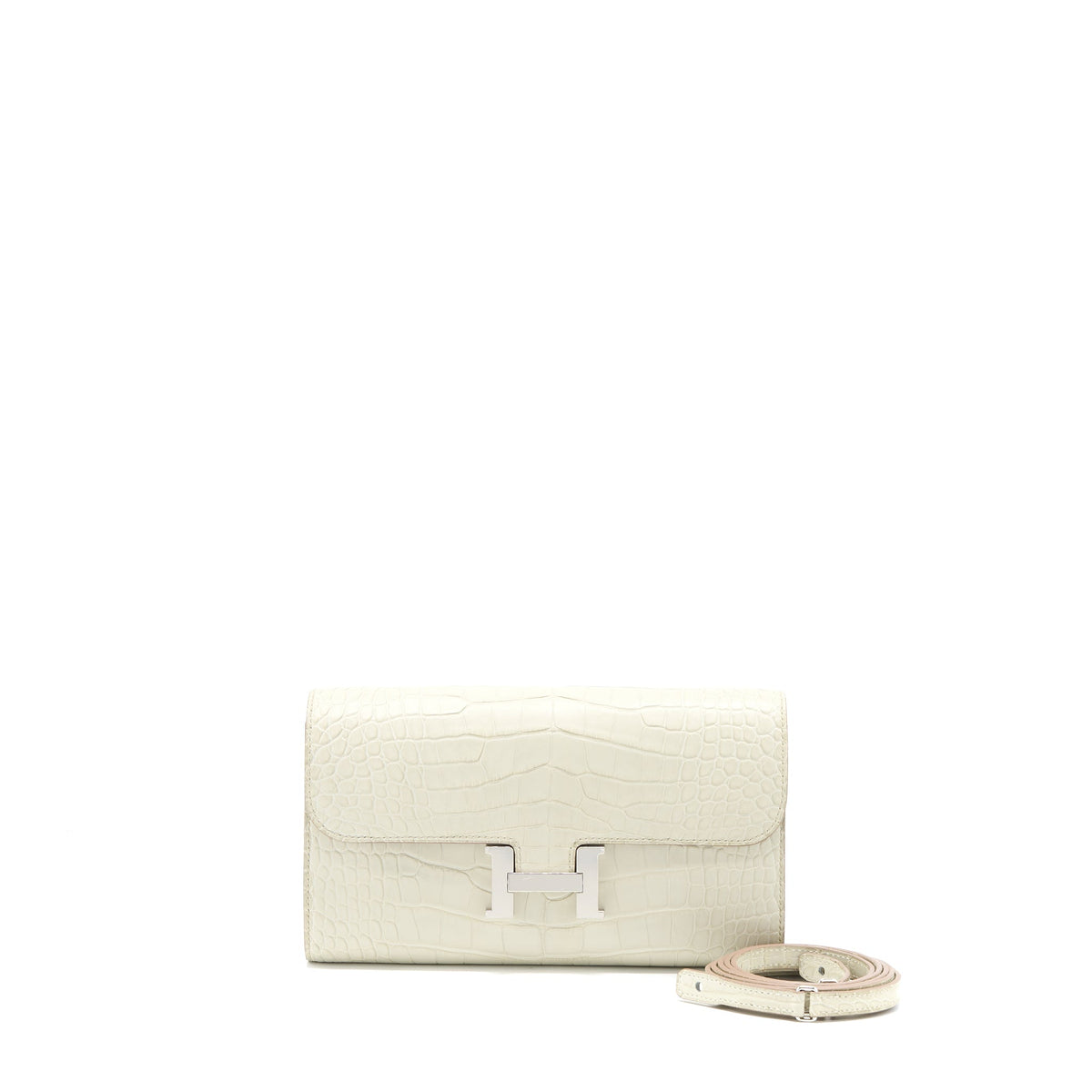 HERMES CONSTANCE TO GO MATTE ALLIGATOR 8L BETON SHW