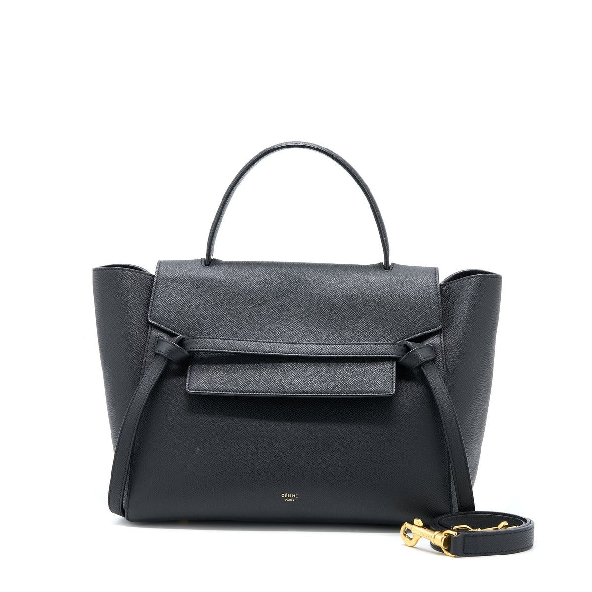 CELINE MINI BELT BAG GRAINED CALFSKIN BLACK GHW