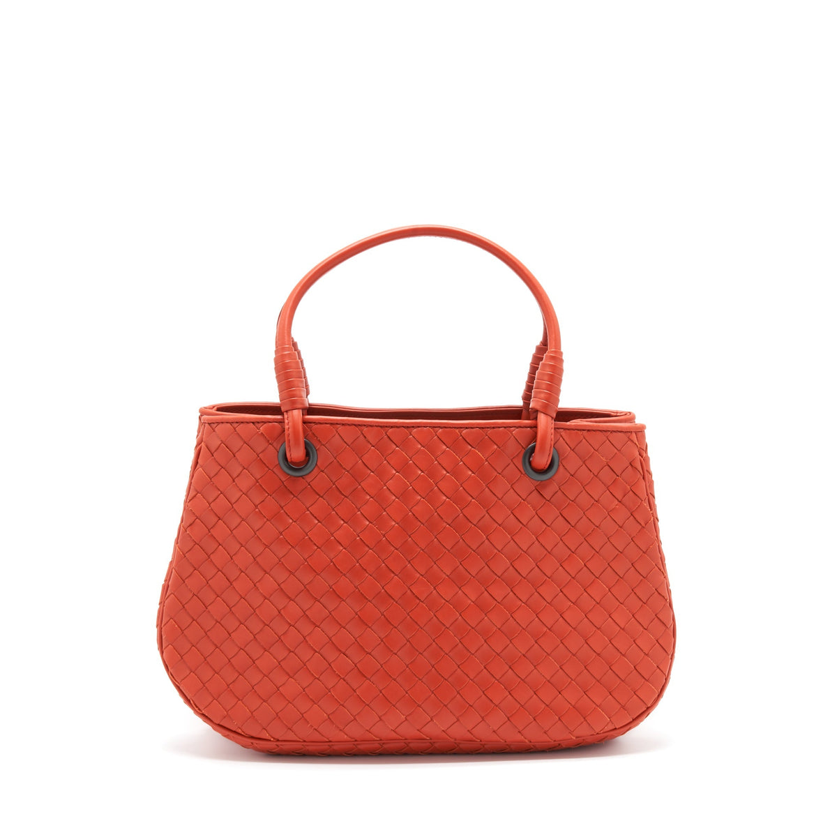 BOTTEGA VENETA TOTE BAG ORANGE RUTHENIUM GOLD HARDWARE