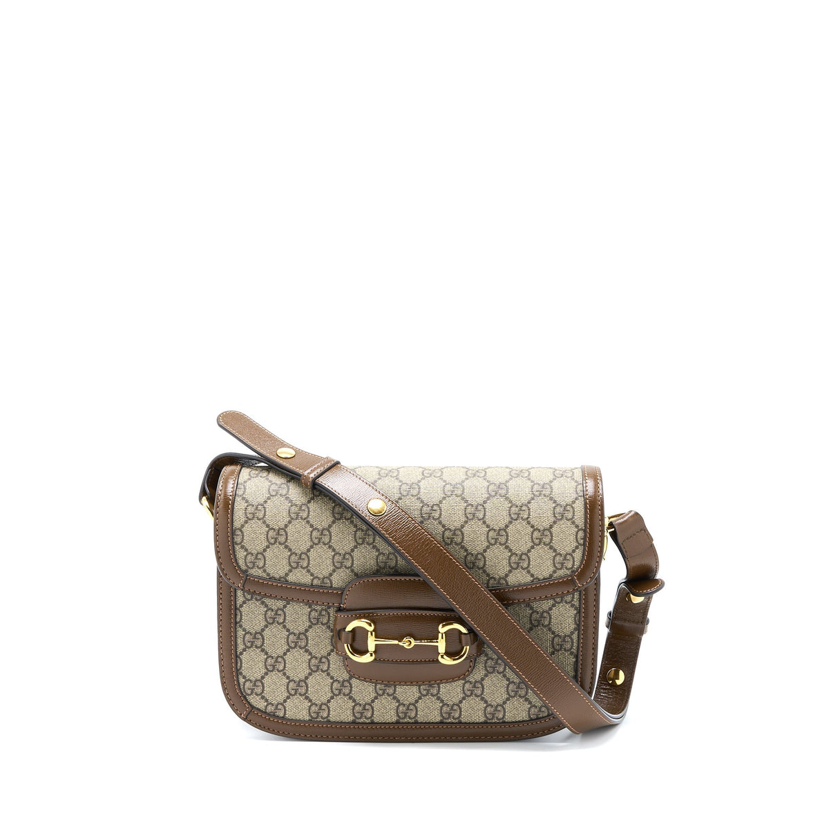 GUCCI HORSEBIT 1955 BAG GG SUPREME CANVAS GHW