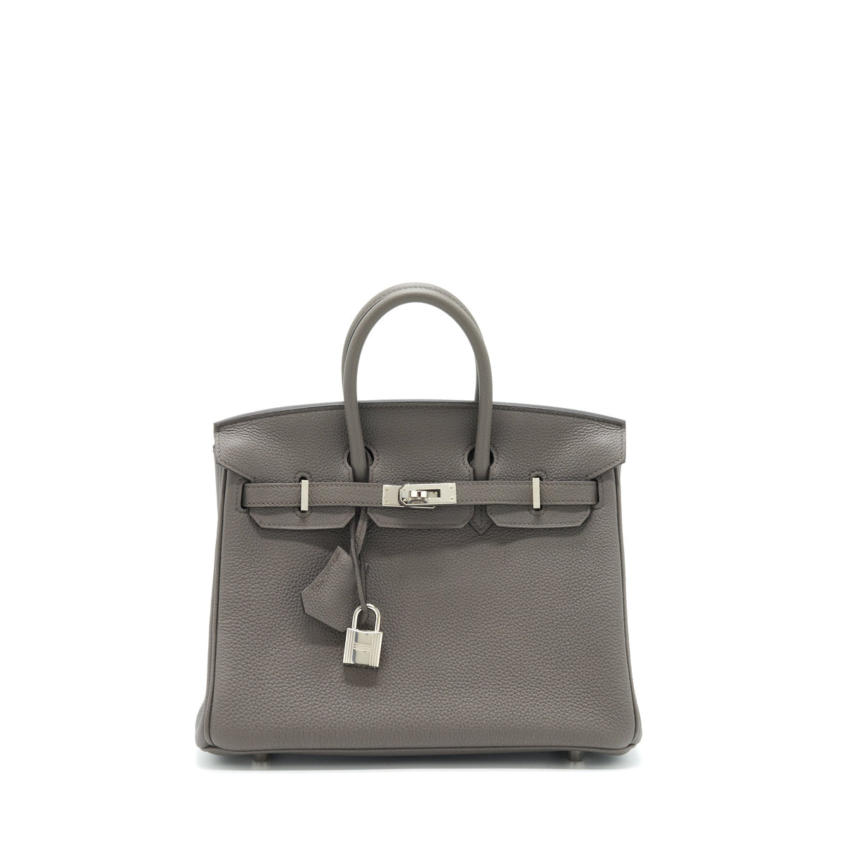 HERMES BIRKIN 25 TOGO 8F GRIS ETAIN SHW