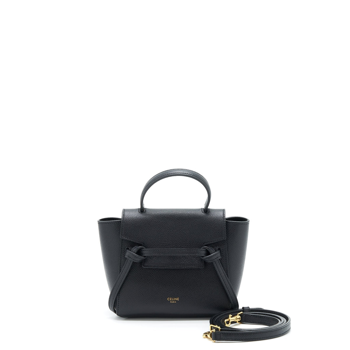 CELINE PICO BELT BAG CALFSKIN BLACK GHW
