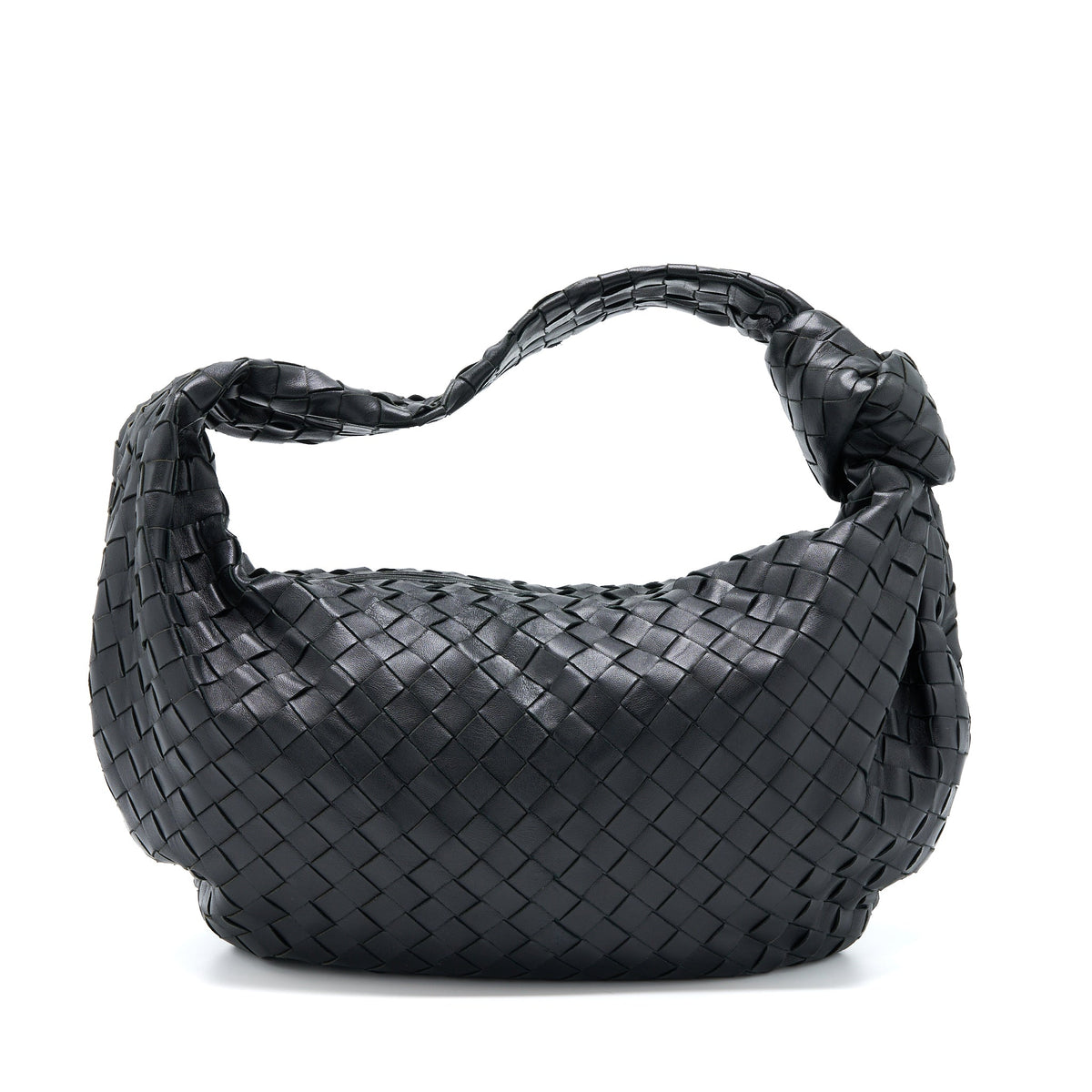 BOTTEGA VENETA JODIE LAMBSKIN BLACK SHW