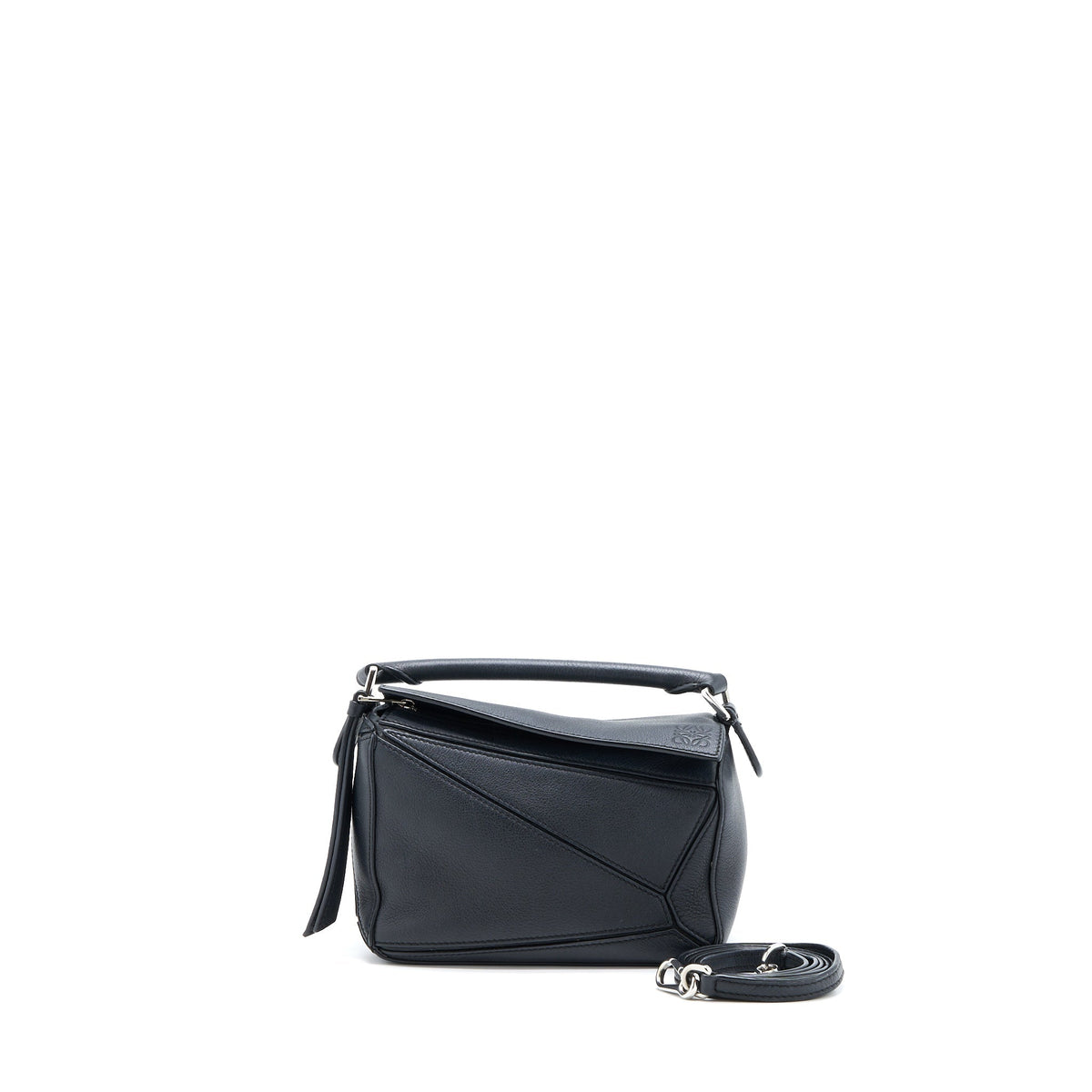 LOEWE MINI PUZZLE CALFSKIN BLACK SHW