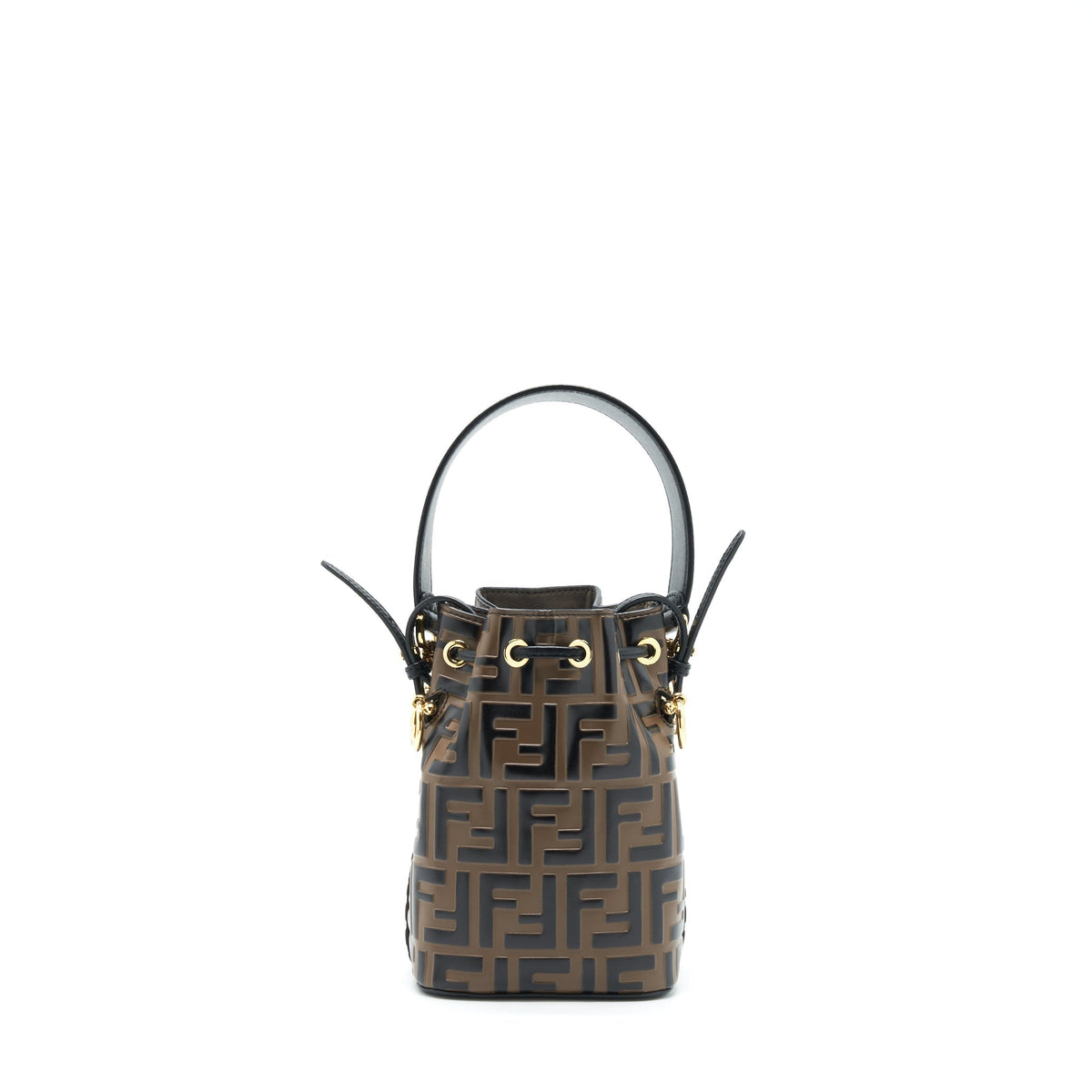 FENDI MON TRESOR MINI BUCKET BROWN GHW