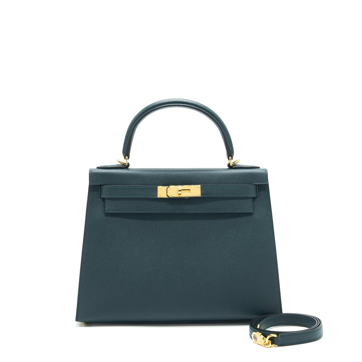HERMES KELLY 28 SELLIER 6O VERT CYPRES GHW