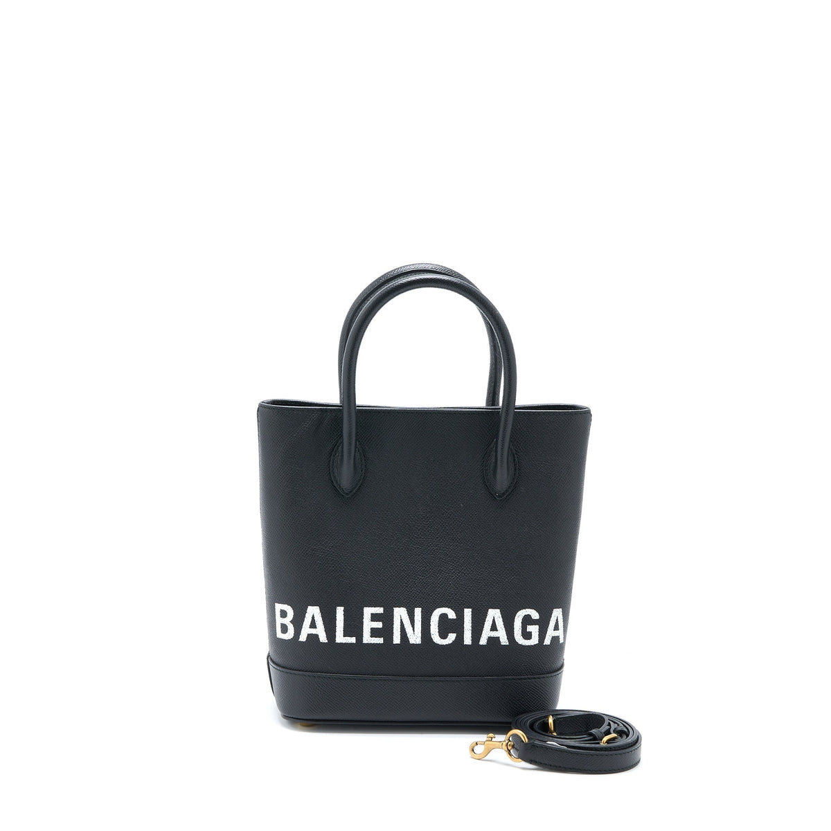 BALENCIAGA TOTE BAG CALFSKIN BLACK GHW