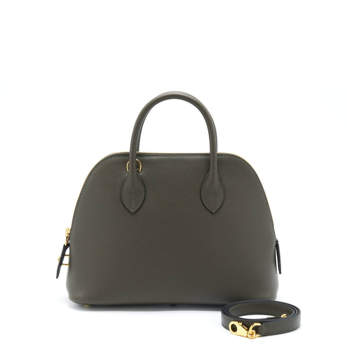 HERMES BOLIDE 25 EVERCOLOR G8 VERT MAQUIS GHW