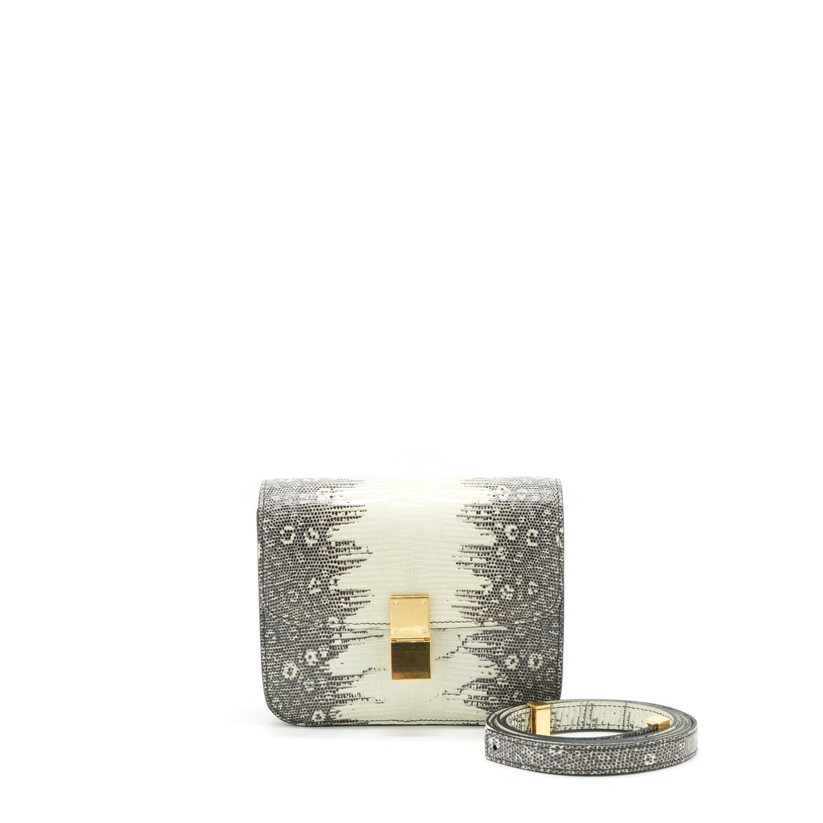 CELINE TEEN CLASSIC BAG LIZARD GHW