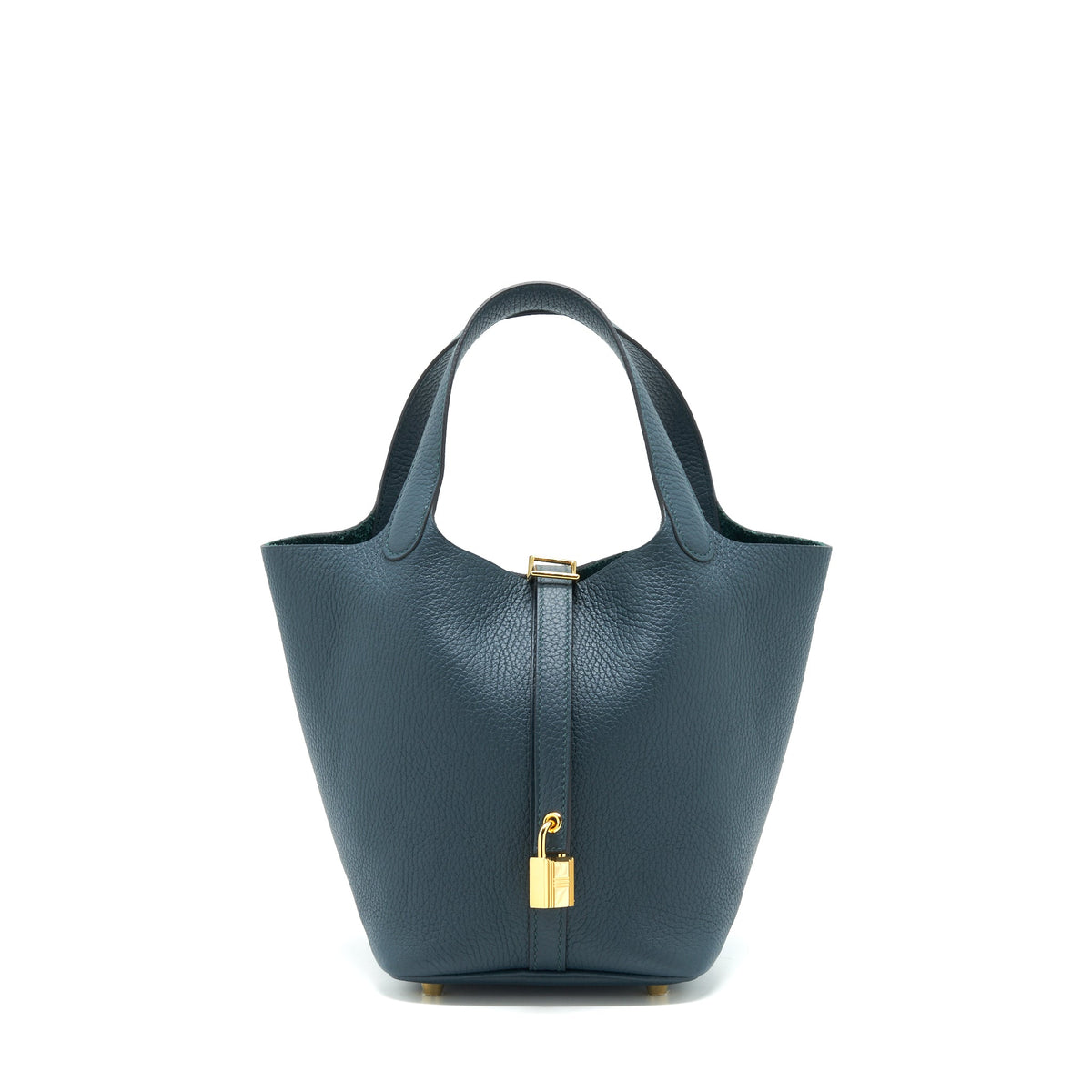 HERMES PICOTIN 18 LOCK BAG VERT CYPRESS GHW