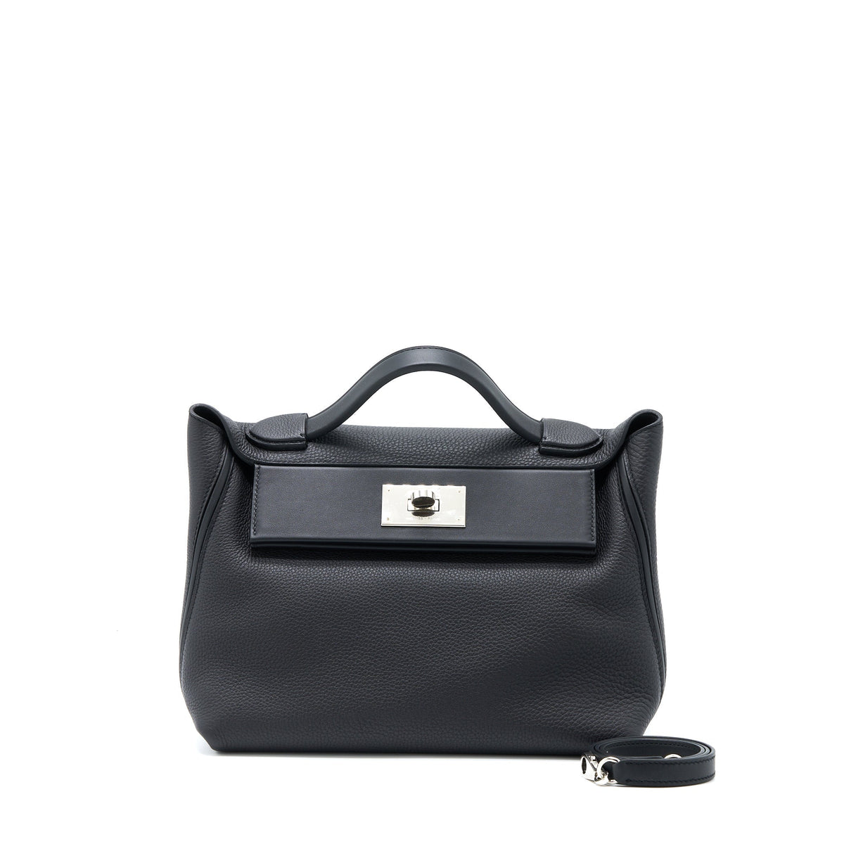 HERMES 24/24 2424 - 29 BAG TOGO/SWIFT BLACK SHW