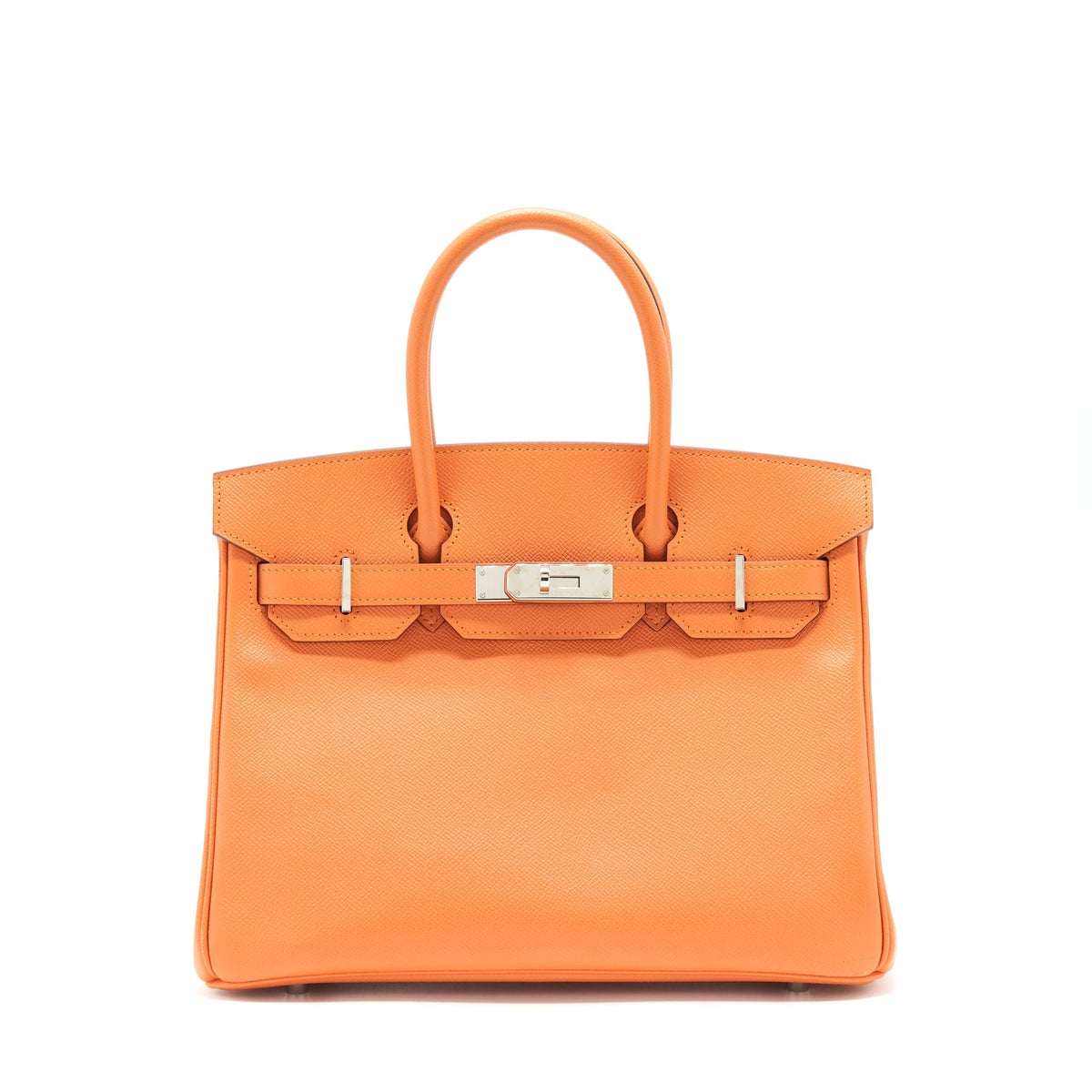 HERMES BIRKIN 30 EPSOM ORANGE SHW