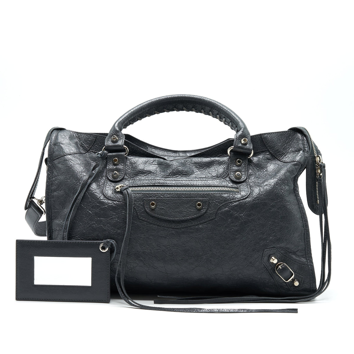 BALENCIAGA MEDIUM GIANT CITY BAG GREY WITH SHW
