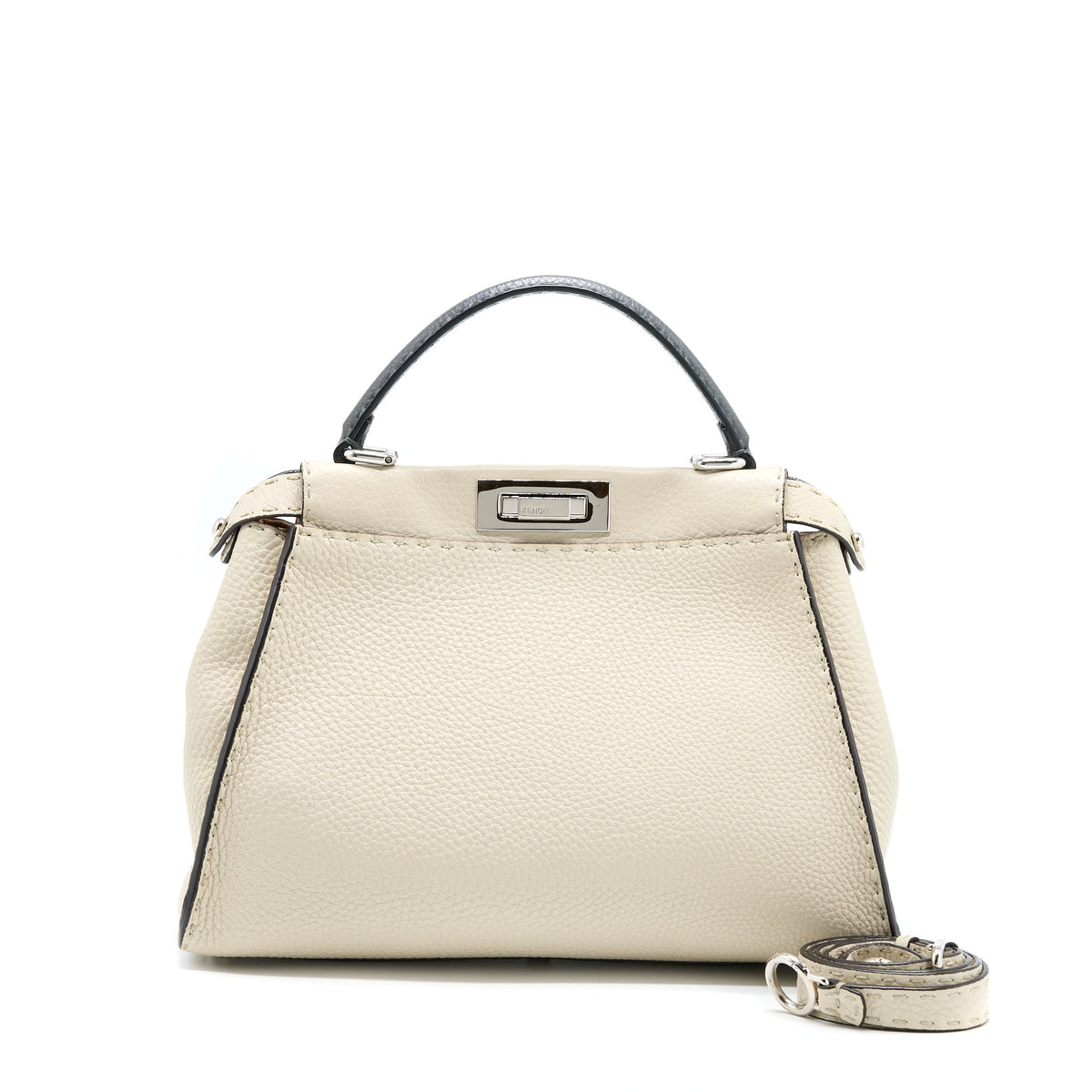 FENDI PEEKABOO GRAINED CALFSKIN MIX ROMANO/AACANARA SHW