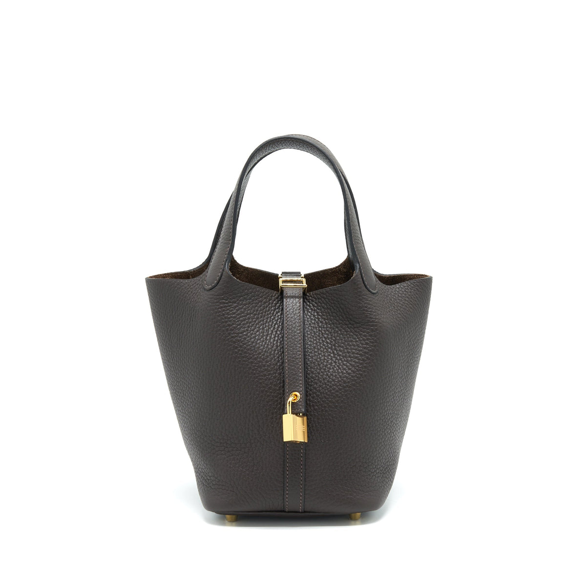 HERMES PICOTIN 18 LOCK BAG EBENE GHW