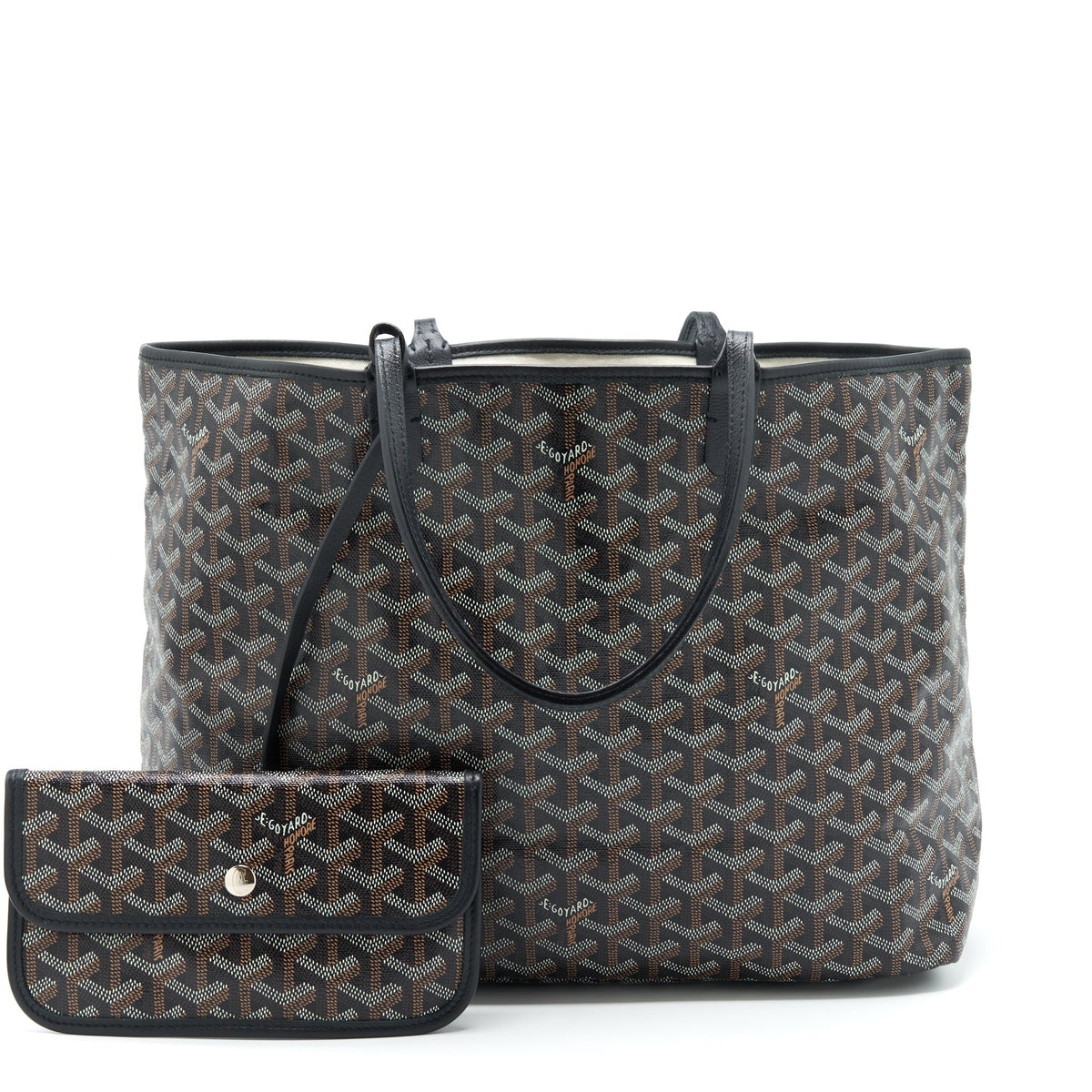 GOYARD SAINT LOUIS TOTE PM BLACK/MULTICOLOUR