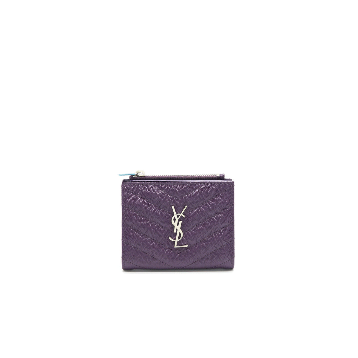 SAINT LAURENT QUILTED MONOGRAM WALLET