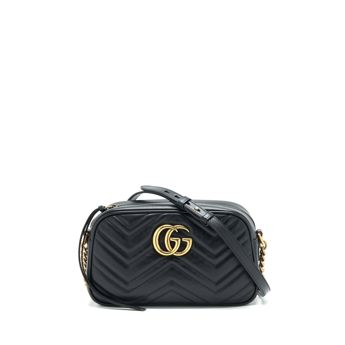 GUCCI GG MARMONT SMALL CAMERA BAG BLACK