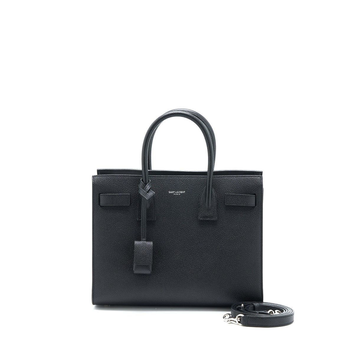 SAINT LAURENT SAC DE JOUR BABE GRAINED CALFSKIN BLACK SHW