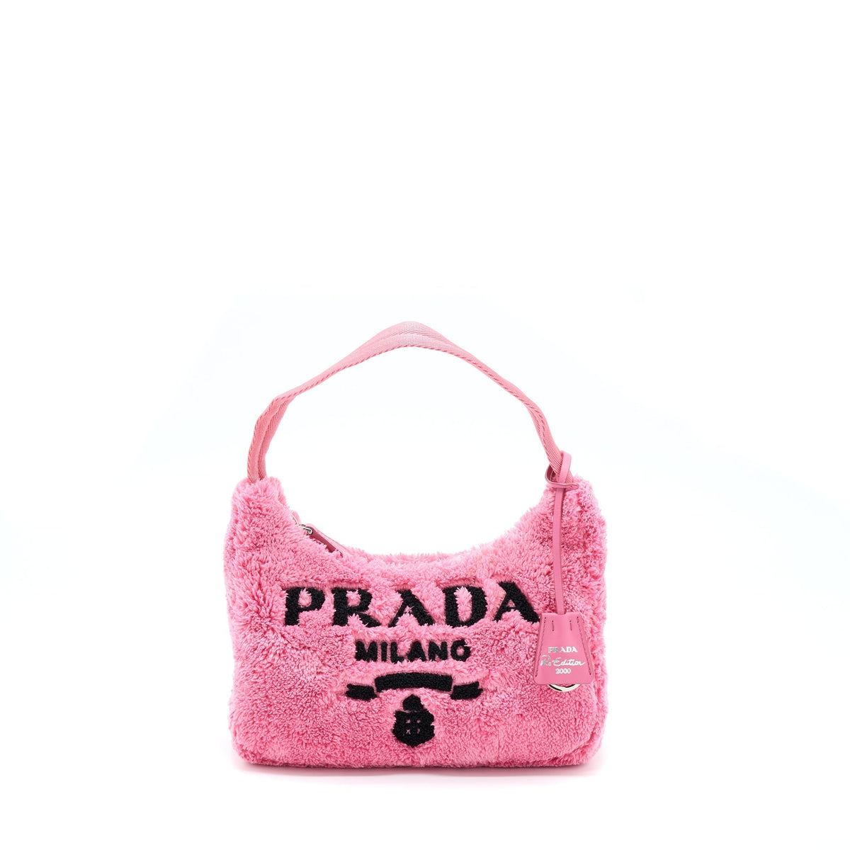 PRADA REEDITION 2000 TERRY MINI BAG PINK