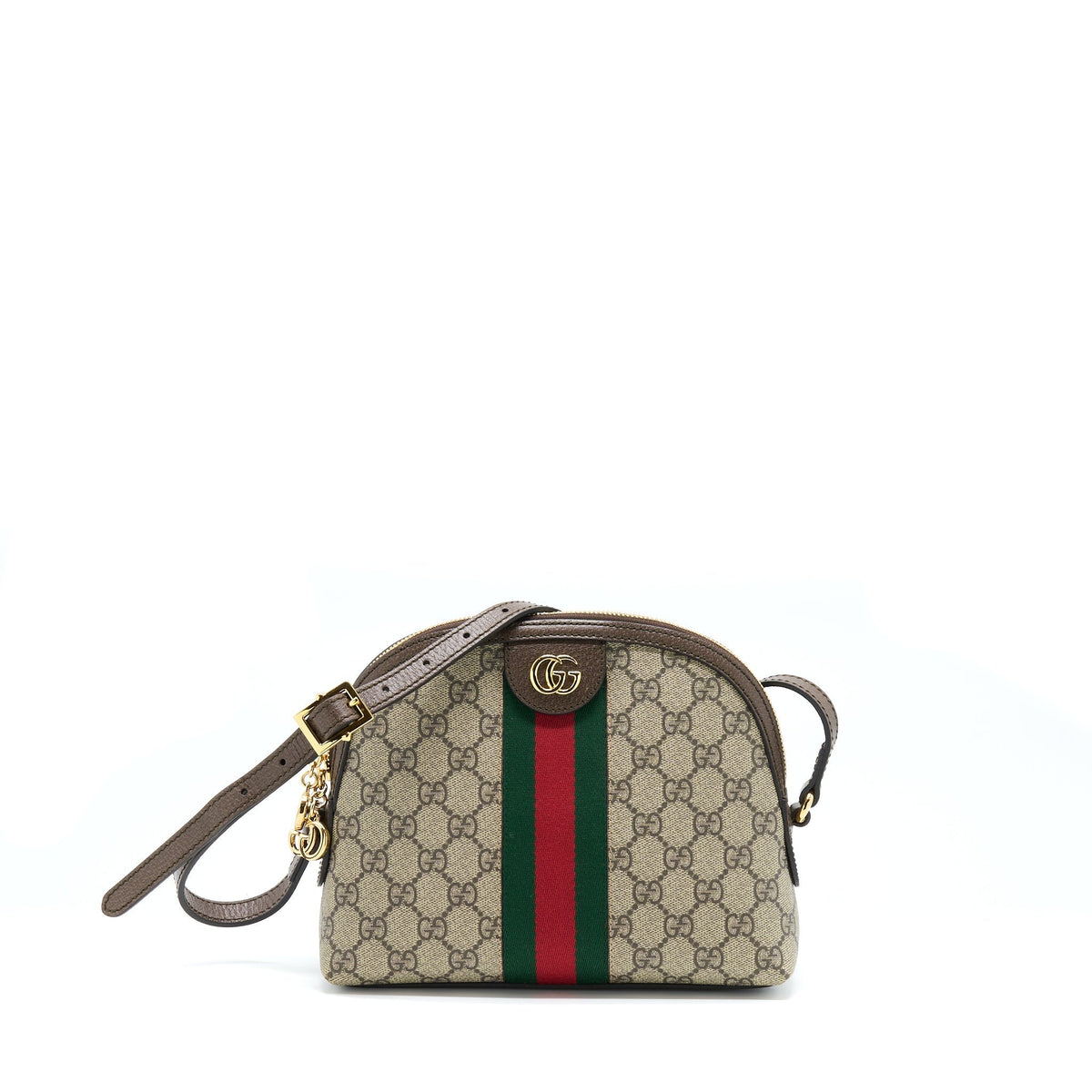 GUCCI OPHIDIA GG SUPREME CANVAS SHOULDER BAG GHW