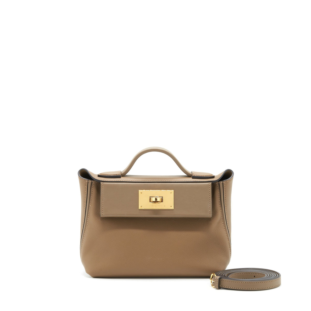 HERMES MINI 24/24 2424-21 BAG SWIFT/EVERCOLOR BEIGE DE WEIMAR/ETOUPE GHW