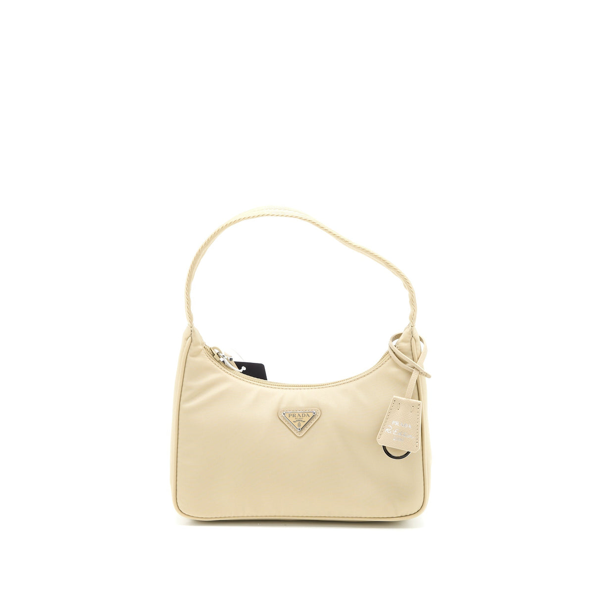 PRADA RE-EDITION 2000 MINI BAG RE-NYLON DESERT BEIGE SHW