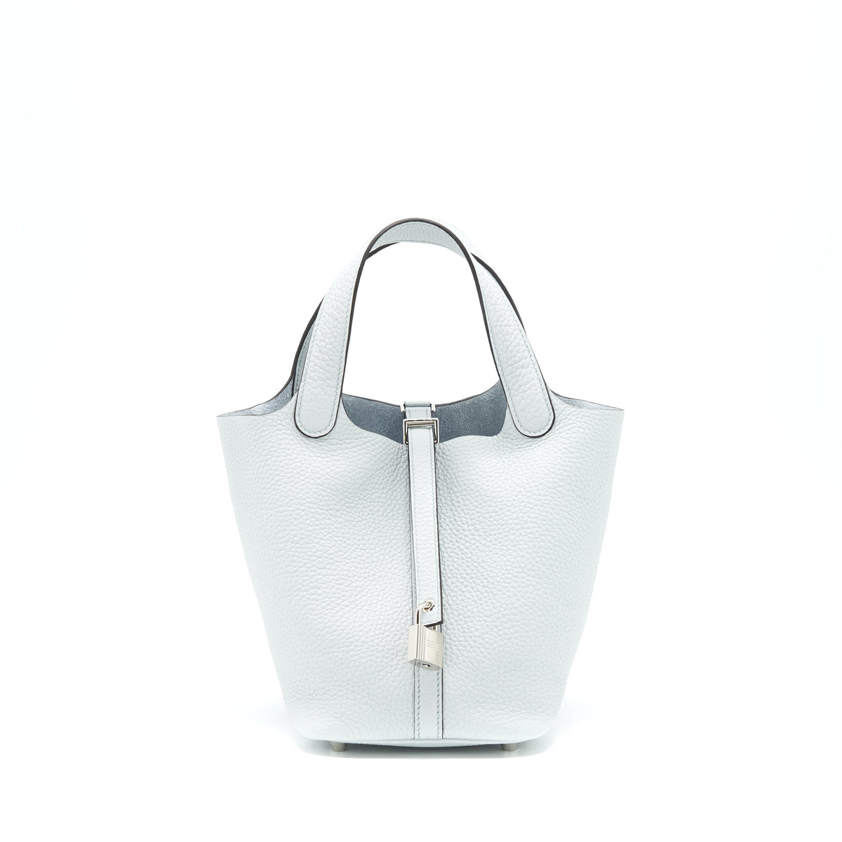 HERMES PICOTIN 18 LOCK BAG BLUE PALE SHW