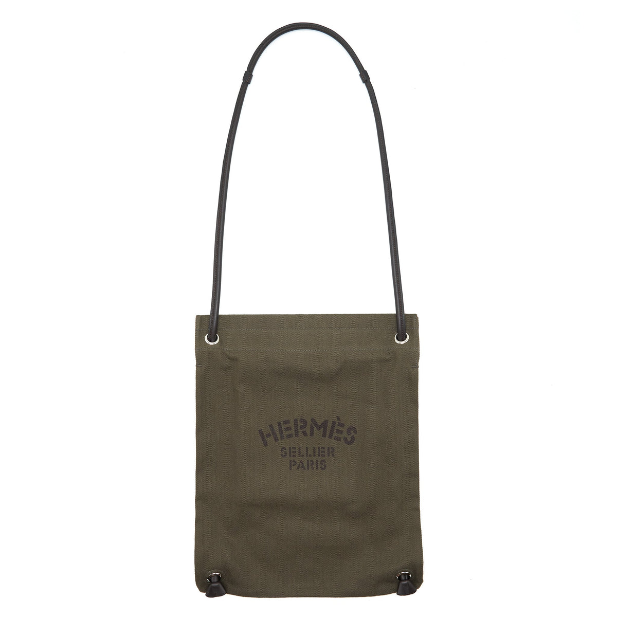 HERMES MALINE BAG KAKI/EBENE