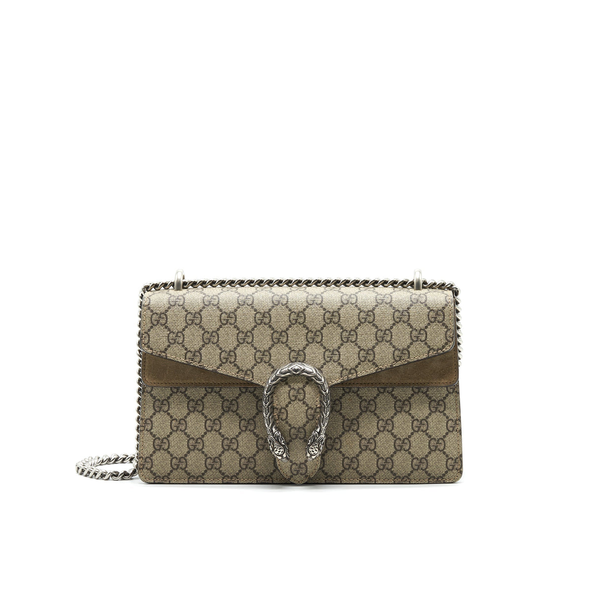 GUCCI SMALL DIONYSUS BAG GG SUPREME CANVAS WITH BEIGE COLOUR