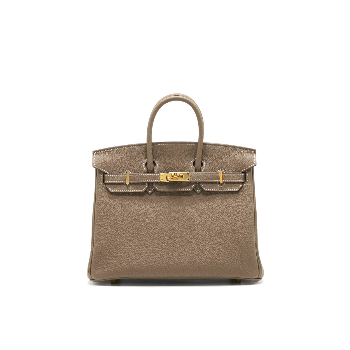 HERMES BIRKIN 25 TOGO LEATHER ETOUPE GHW