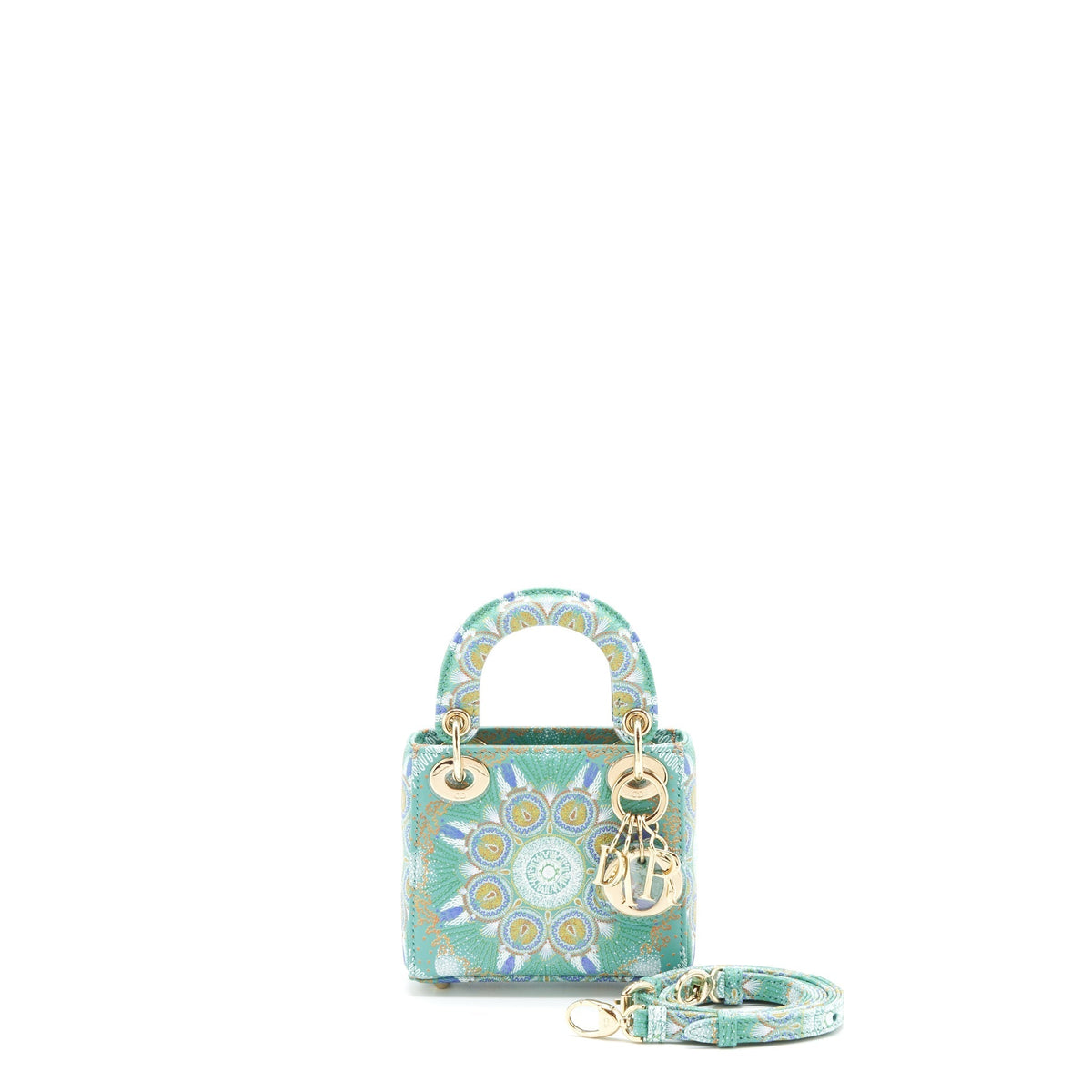 DIOR MICRO (SUPER MINI) LADY DIOR LIMITED GREEN LGHW