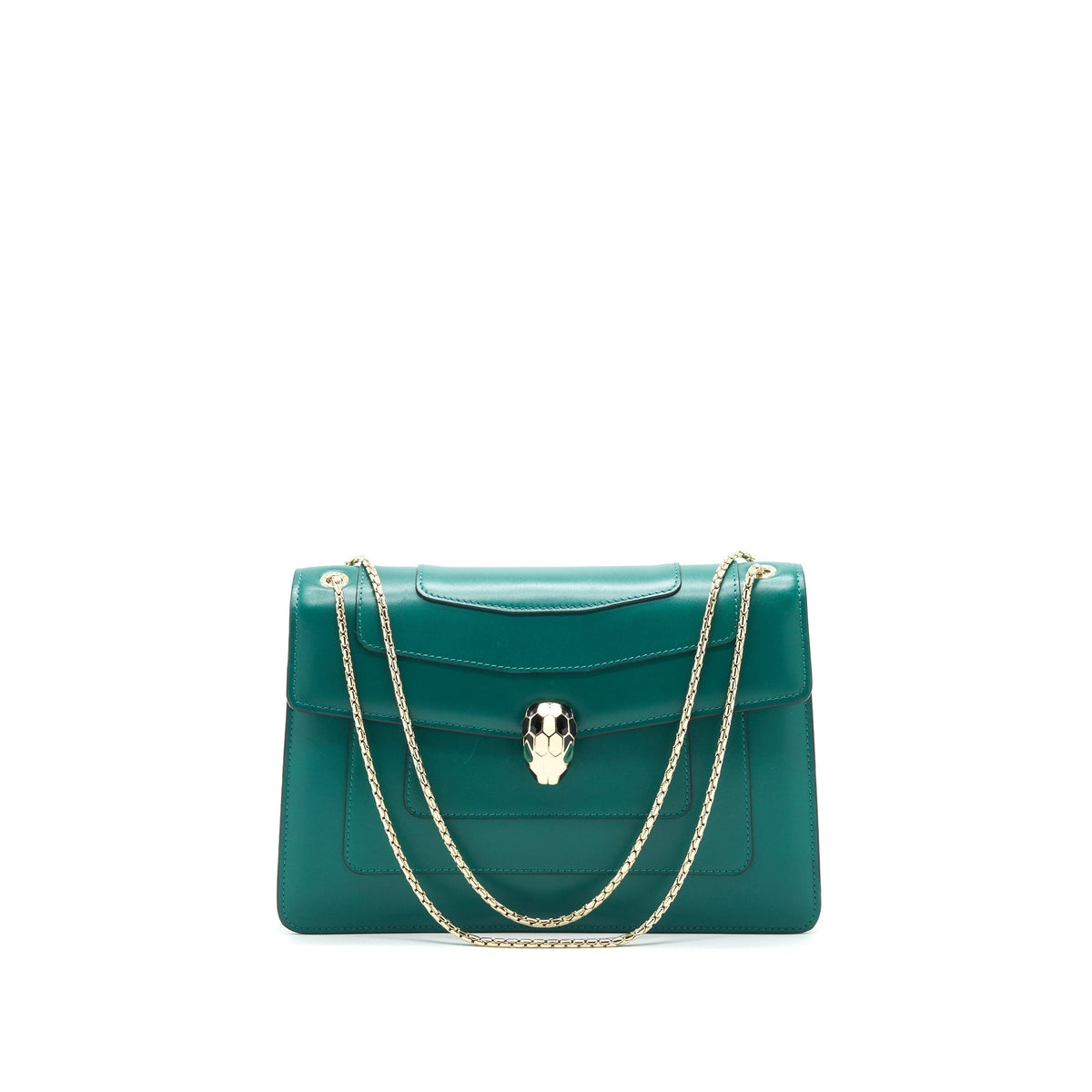BVLGARI SERPENTI SHOULDER BAG GREEN