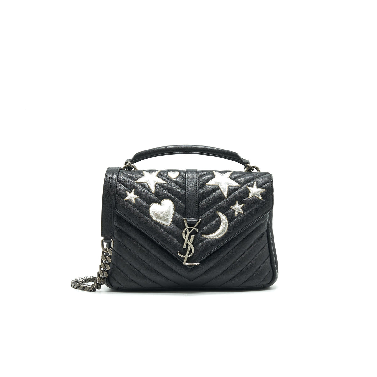 SAINT LAURENT / YSL CHEVRON MONOGRAM BAG LIMITED EDITION