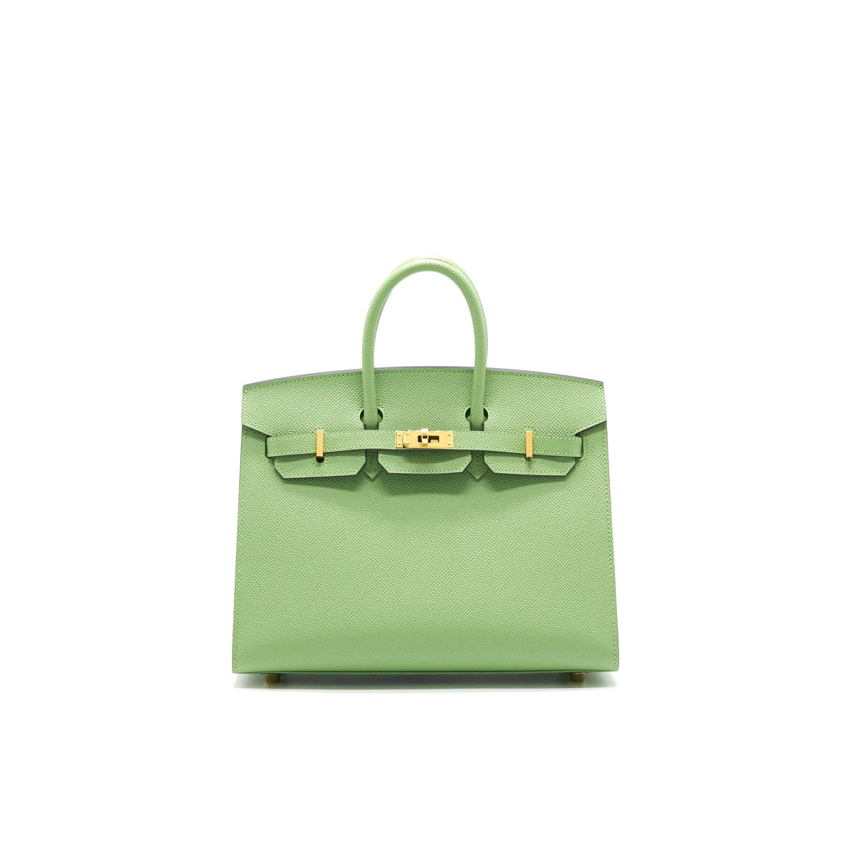 HERMES BIRKIN 25 SELLIER VERT CRIQUET GHW