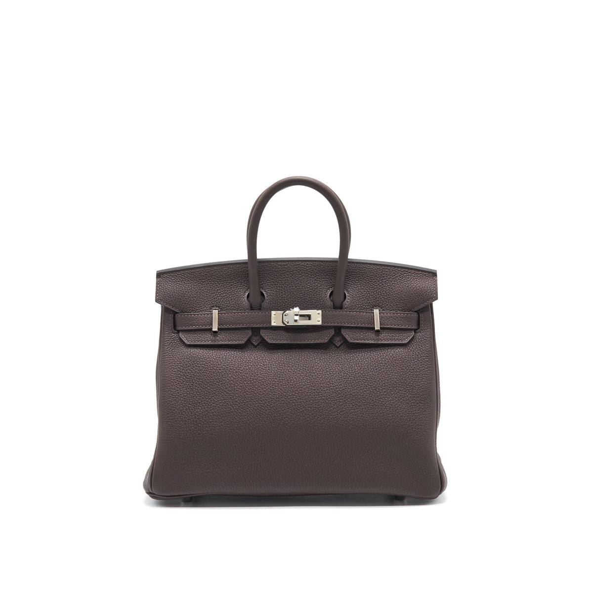 HERMES BIRKIN 25 EBENE/GOLD TOGO SHW