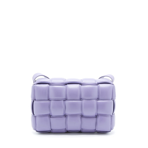 BOTTEGA VENETA PADDED CASSETTE BAG NAPPA LEATHER LAVENDER SHW