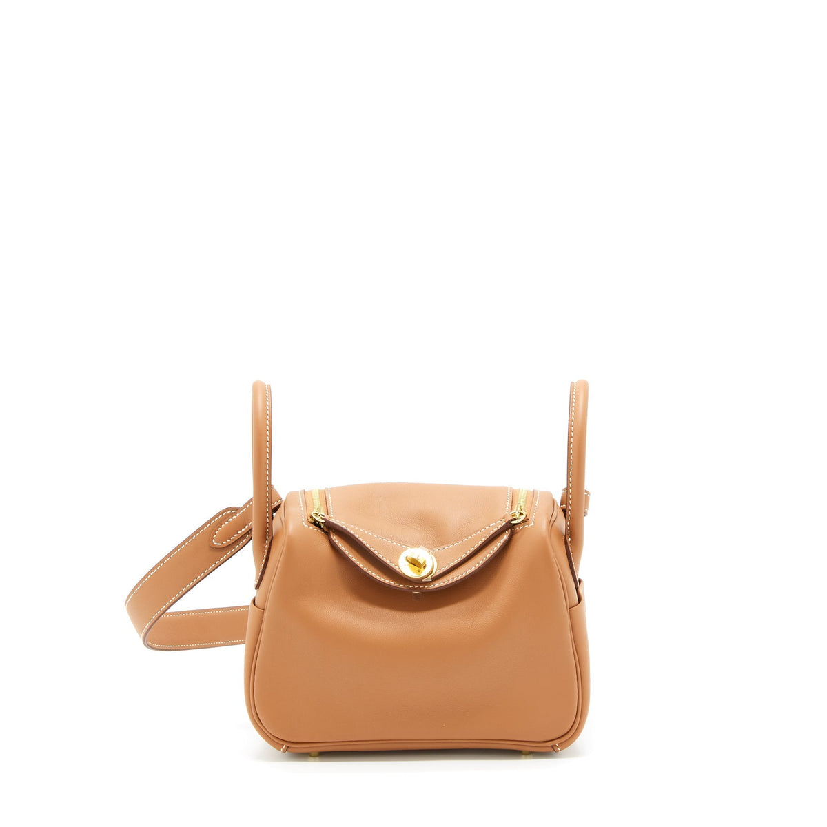 HERMES MINI LINDY SWIFT GOLD GHW