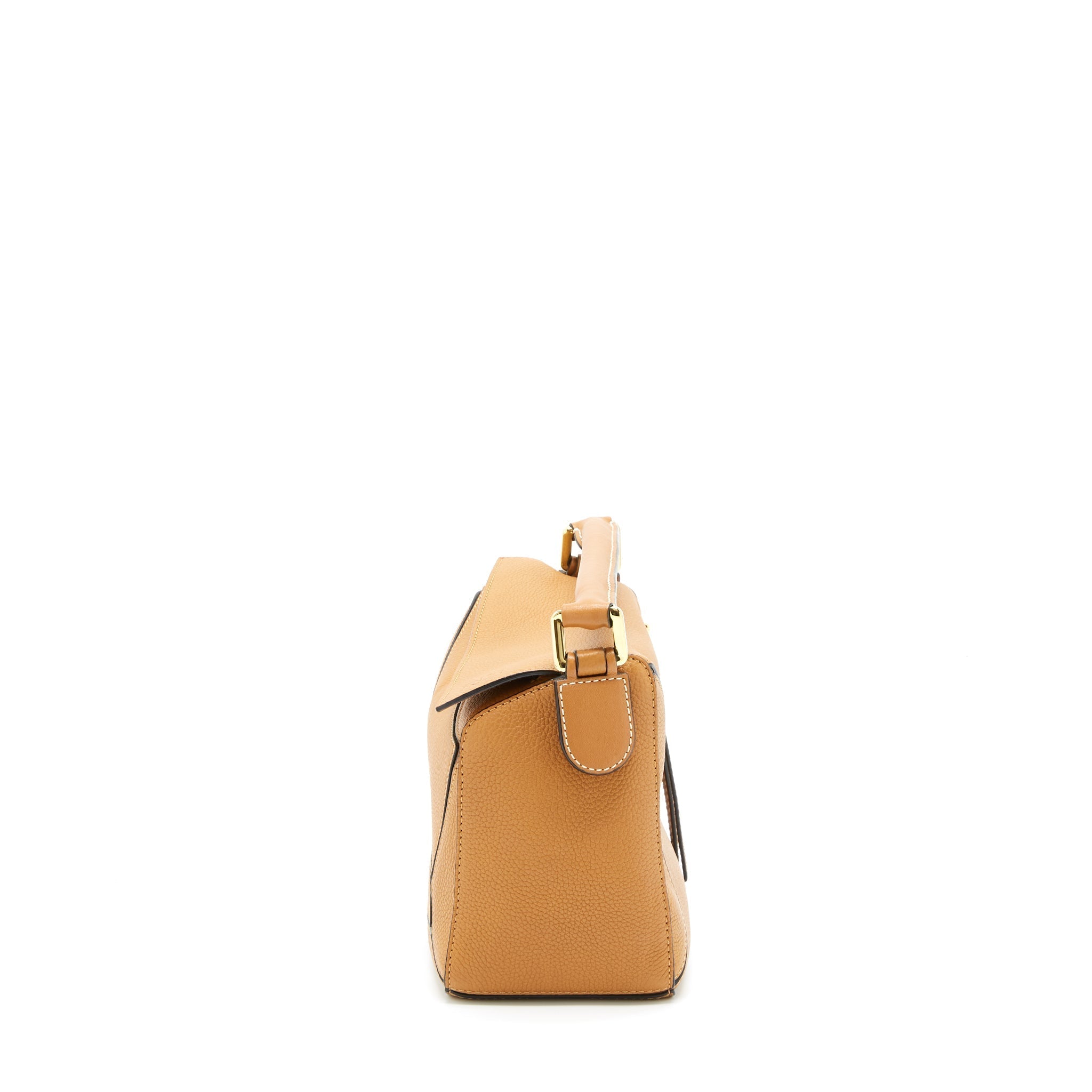 LOEWE SMALL PUZZLE BAG SOFT GRAINED CALF TAN GHW