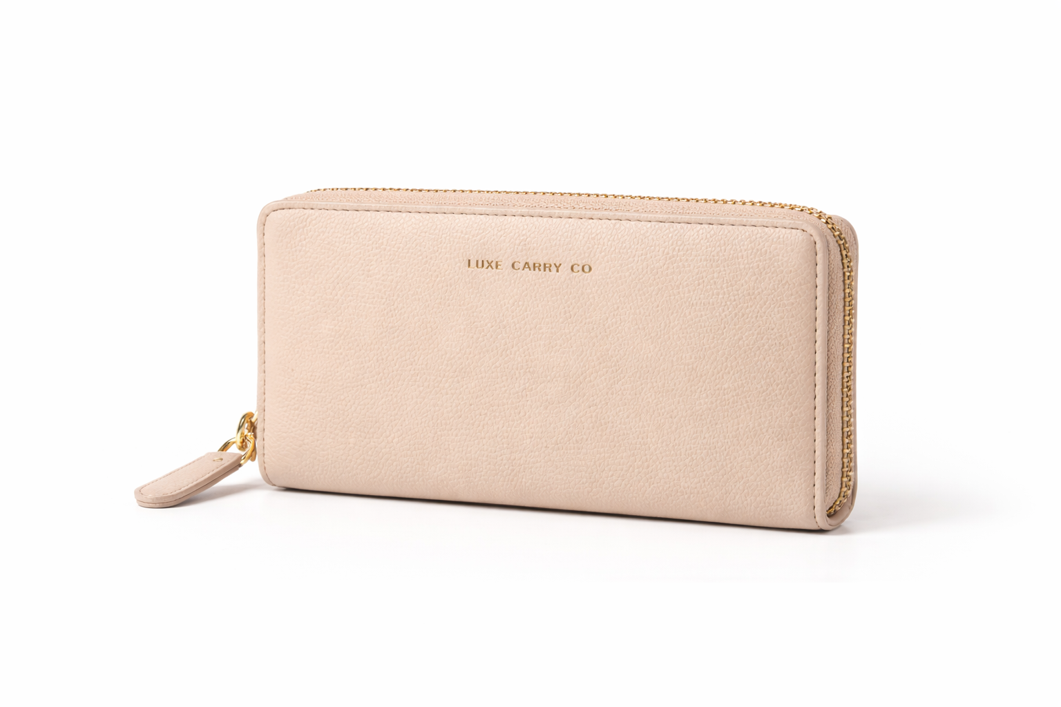 Alvere Zip Wallet — Cream