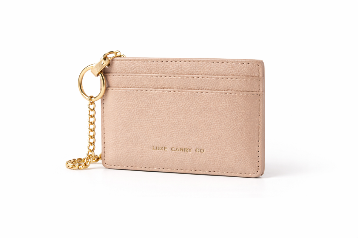 Alvere Card Holder — Beige