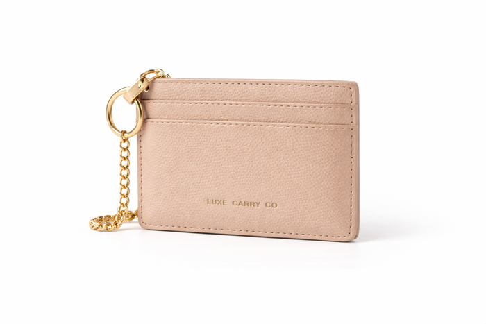 Alvere Card Holder — Beige