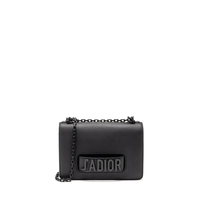 DIOR JADIOR FLAP BAG CALFSKIN SO BLACK