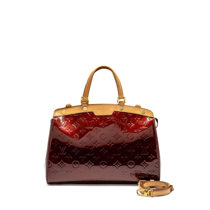 LOUIS VUITTON VERNIS BREA PATENT BURGUNDY AMARANTE GHW