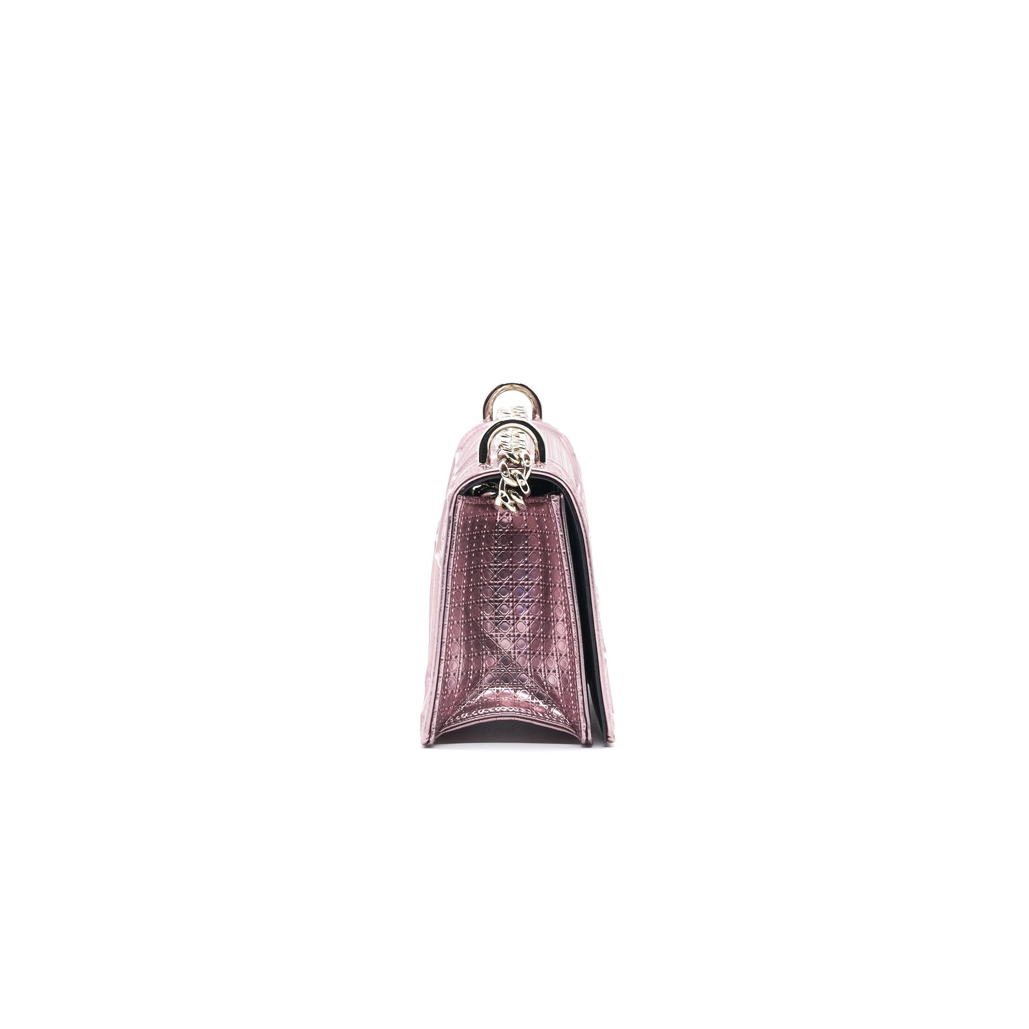 DIOR DIORAMA SMALL METALLIC PINK SHW