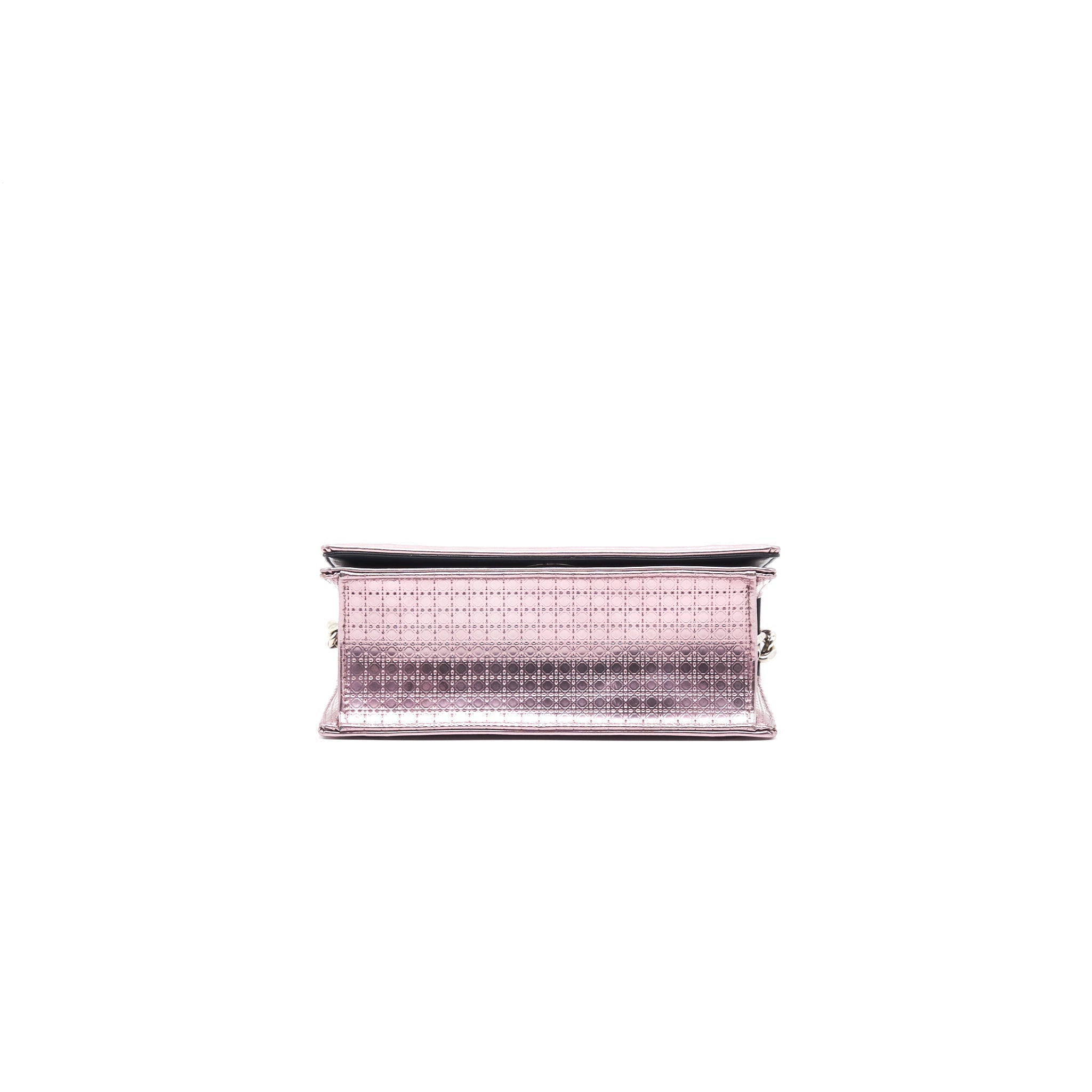 DIOR DIORAMA SMALL METALLIC PINK SHW