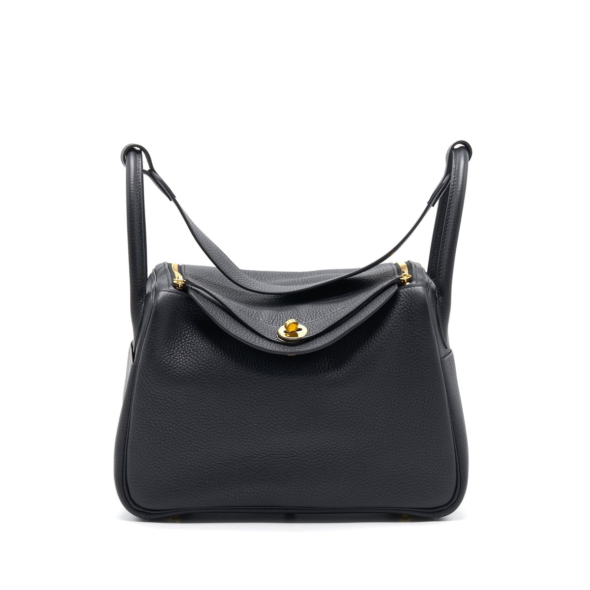 HERMES LINDY 30 BLACK GHW