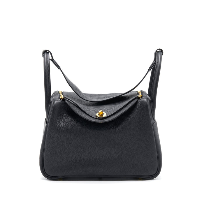 HERMES LINDY 30 BLACK GHW