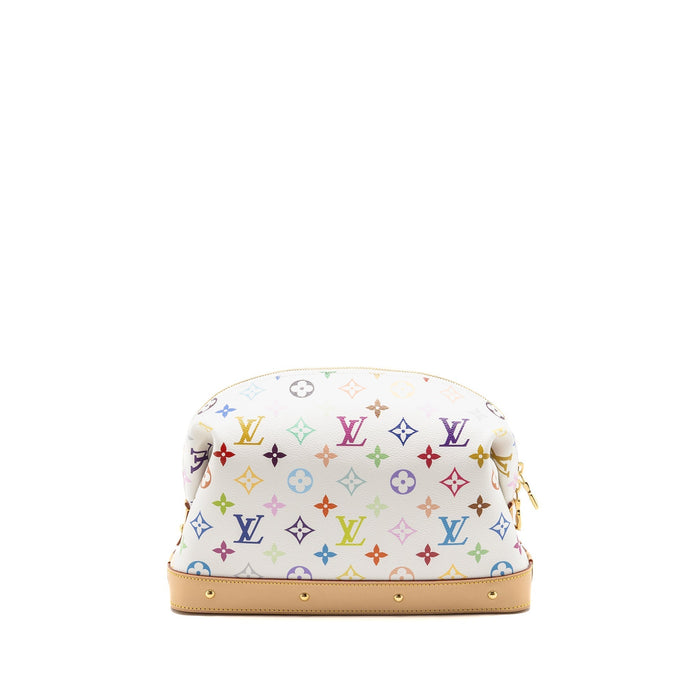 LOUIS VUITTON X TAKASHI MURAKAMI COSMETIC POUCH MULTICOLOURED MONOGRAM CANVAS WHITE GHW